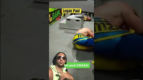 Logan Paul Frog Splash Damian Priest 🤣😤 Money In the Bank Ouch WWE