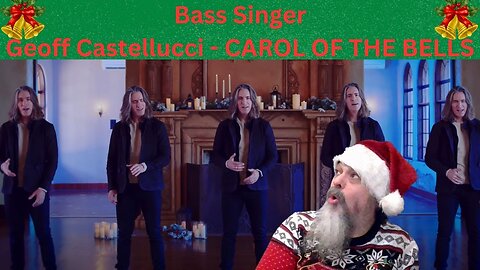 THIS WAS AWESOME! - (REACTION) - CAROL OF THE BELLS | Bass Singer Version | Geoff Castellucci