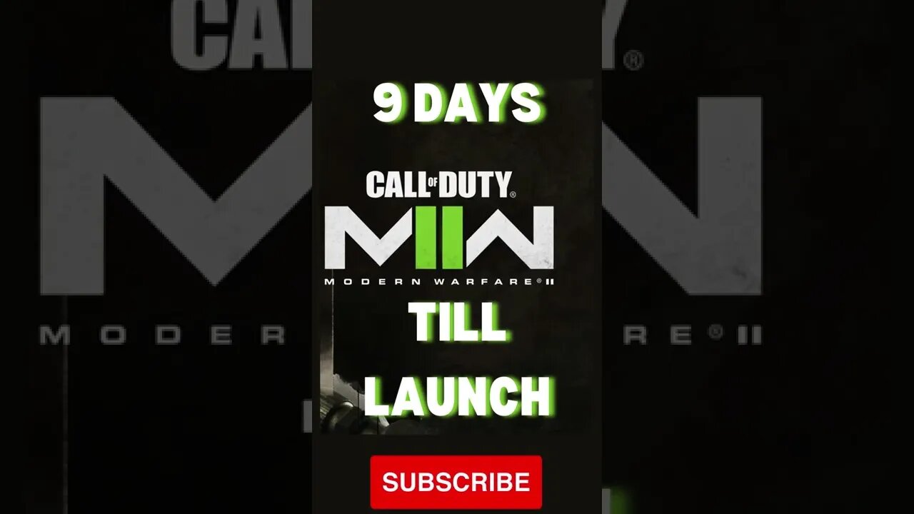 9 DAYS TILL MWII LAUNCH | #shorts