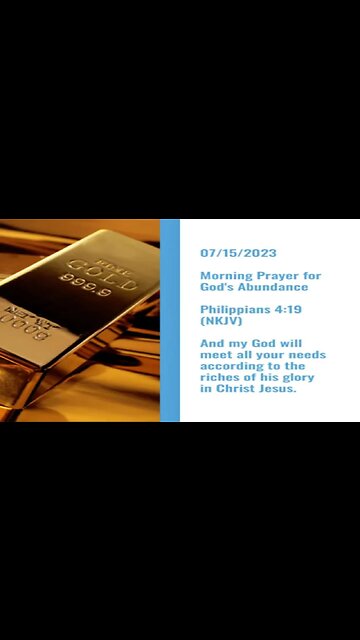 "Divine Provision: A Morning Prayer for God's Abundance #shorts #religion #godslove #praise #faith