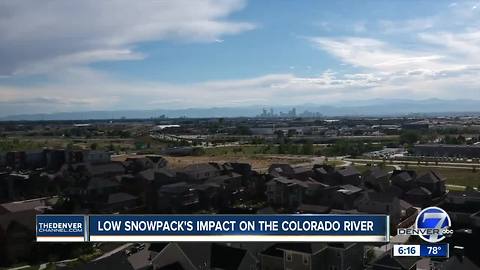 Colorado River peaks early this year, is at record low levels