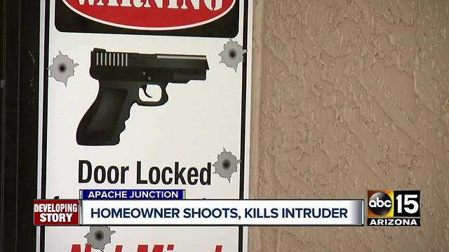 Homeowner shoots and kills intruder in Apache Junction, another suspect at large