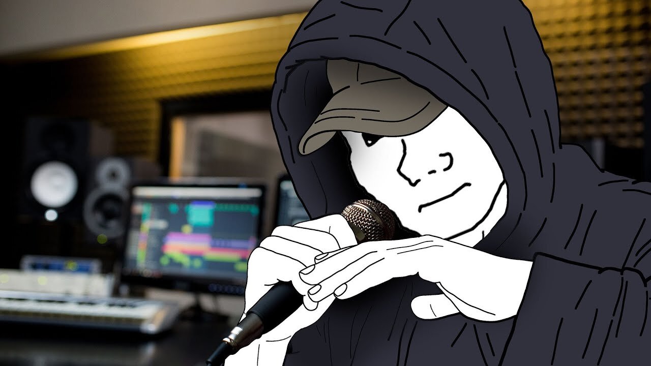 Wojak becomes a rapper