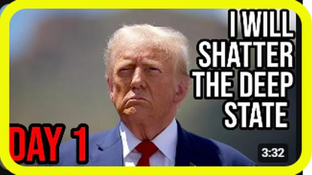 MUST WATCH: Trump Unveils Plan to SHATTER the Deep State on Day One!