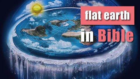 Bible God created a flat square earth over water??