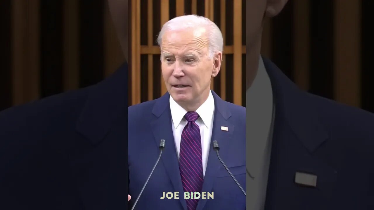 Joe Biden, I Applaud China...Excuse Me, I Applaud Canada