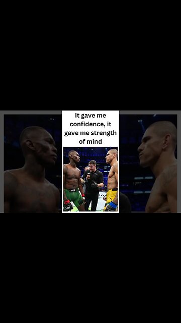 Two weeks prior to their rematch, Israel Adesanya ruptured a ligament in his knee. #short