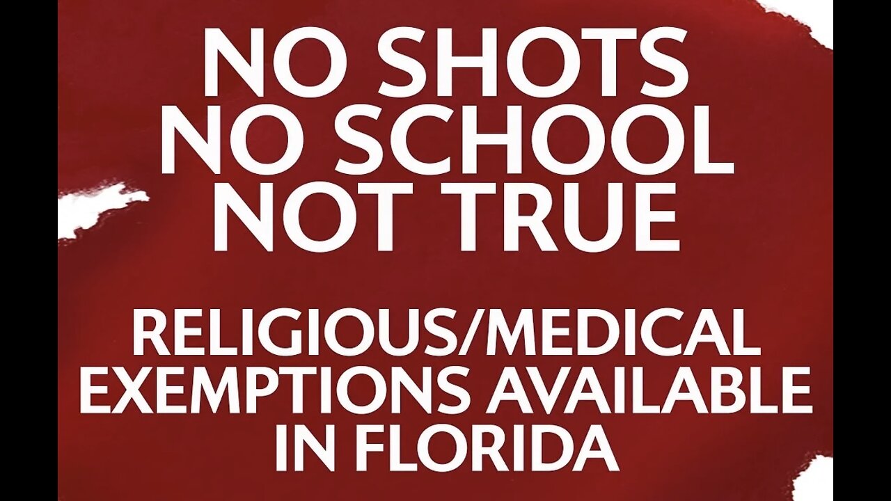 No Shots, No School? NOT TRUE!