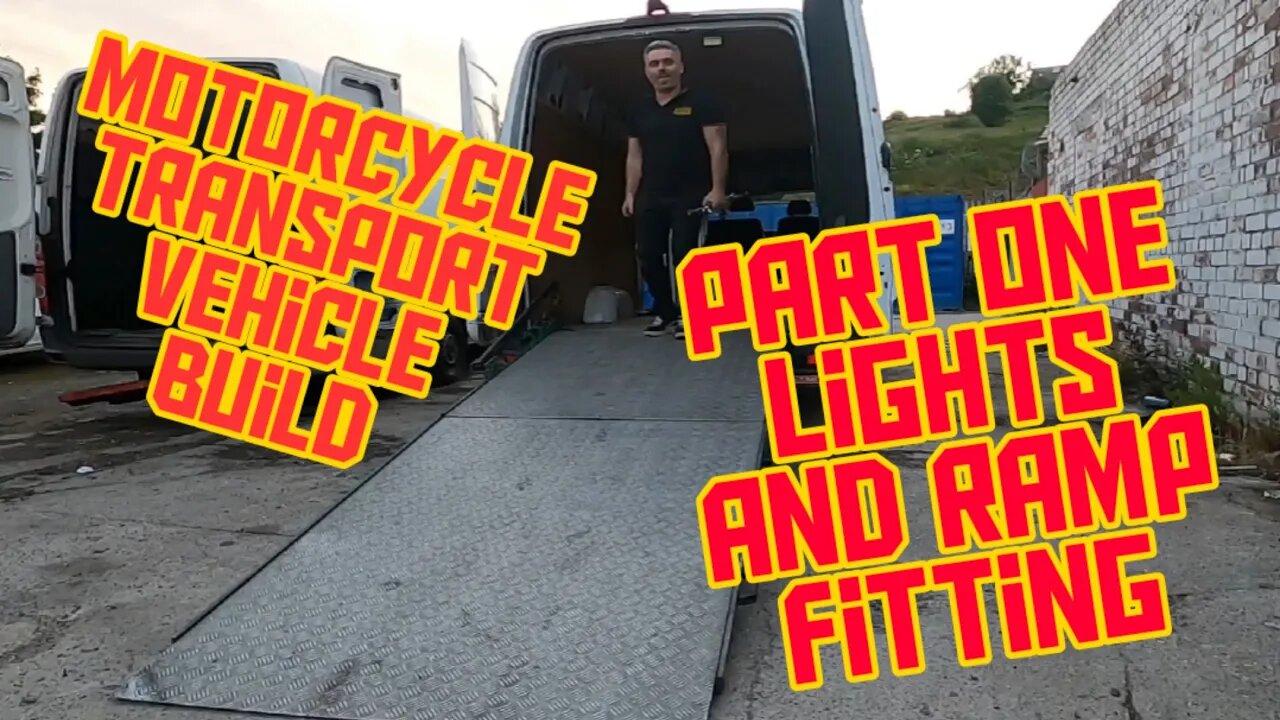 Building the Best Motorcycle Delivery Vehicle Pt 1 Lights and Ramp