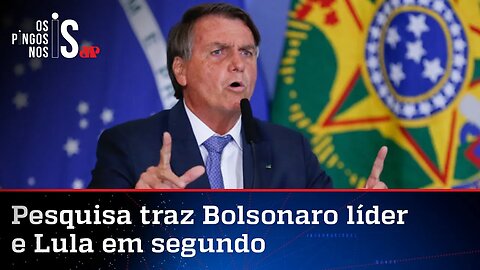 Bolsonaro aparece na liderança em pesquisa, mas essa ninguém divulga