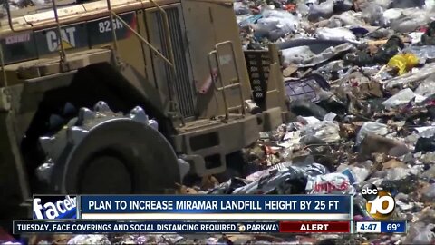 Plans will increase height of Miramar Landfill by 25 feet