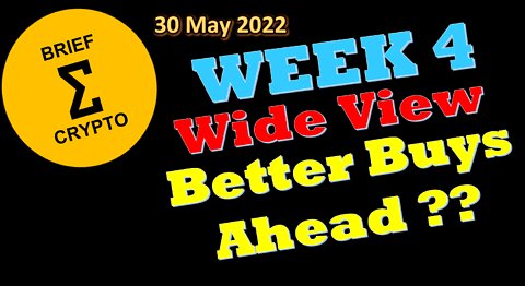 BriefCrypto-Week 4-BUYING PLAN ON HOLD-WIDE View-BETTER BUYS AHEAD ?? - 30 May 2022