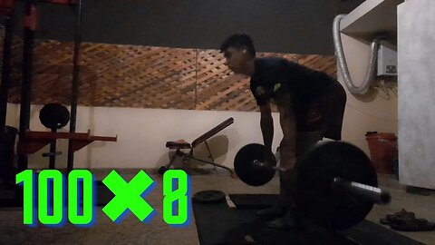 100kg por 8 repeticiones Deadlift - Camino a 300KG