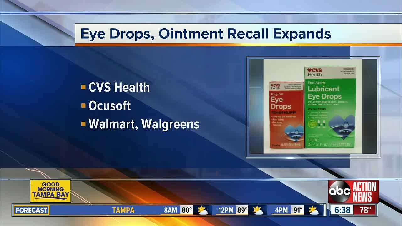 Eye drops sold at CVS Pharmacy recalled