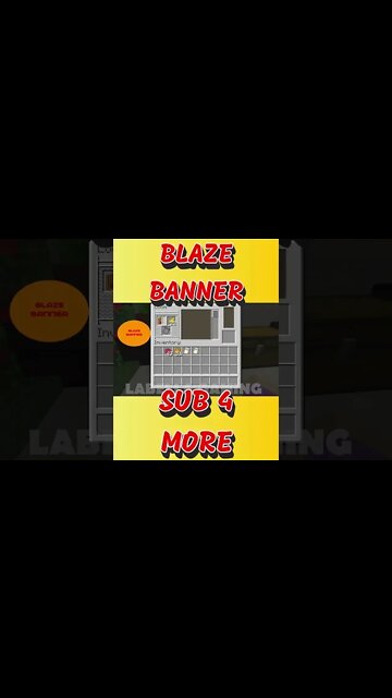 Minecraft: Blaze Banner