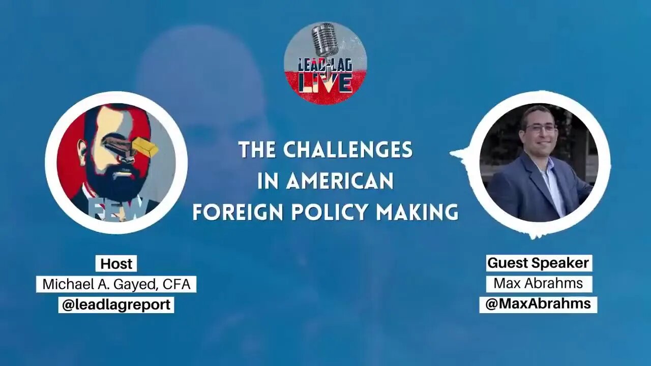 Max Abrahms Unveils Insight on American Foreign Policy