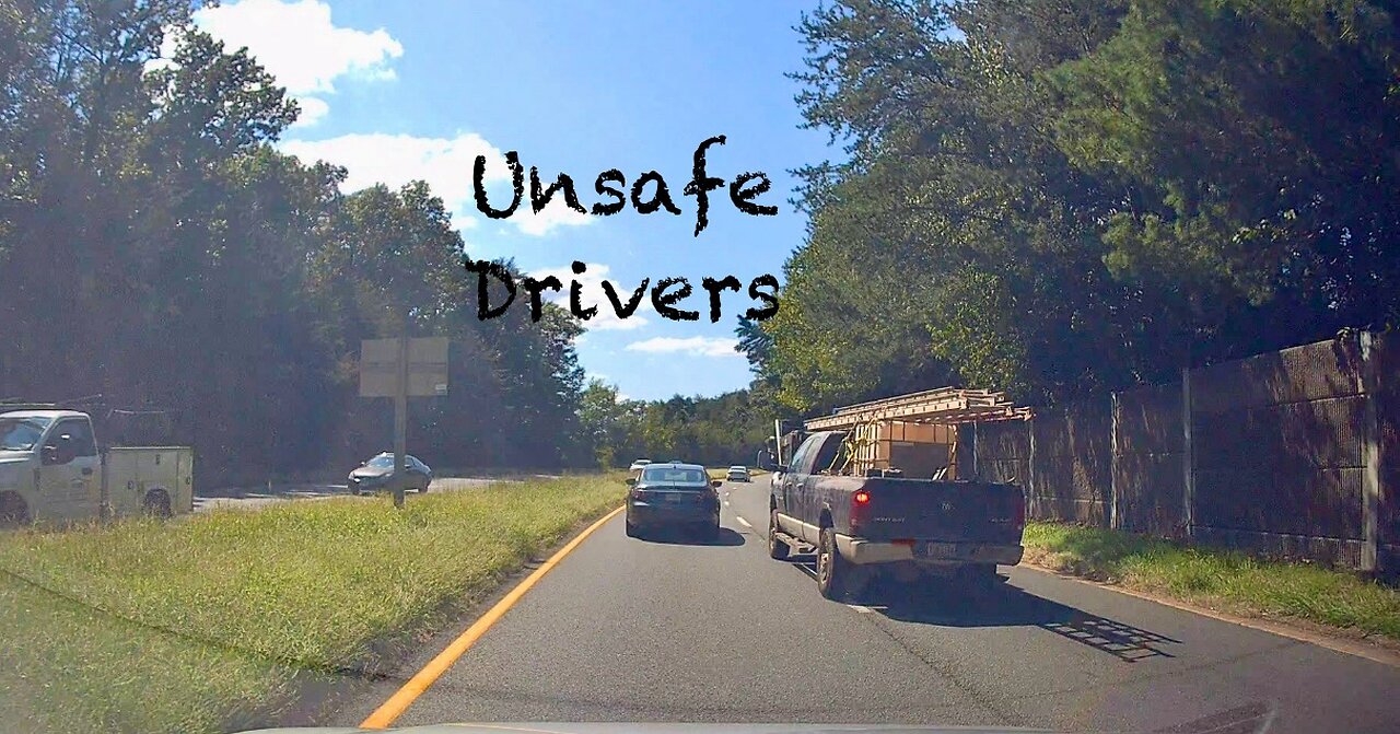 Unsafe Drivers in a Rush breaking Speed Limits, Tailgating and Cutting Other Drivers Off