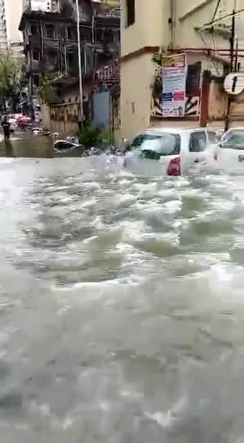 Massive flooding in Mumbai due to heavy overnight rains