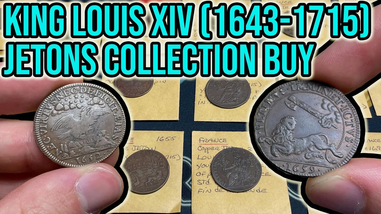 Buying A Collection Of King Louis XIV Copper & Bronze Jetons - Unboxing + Commentary!