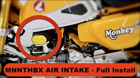 Honda Monkey Z125 MNNTHBX Air Intake Install & Review!