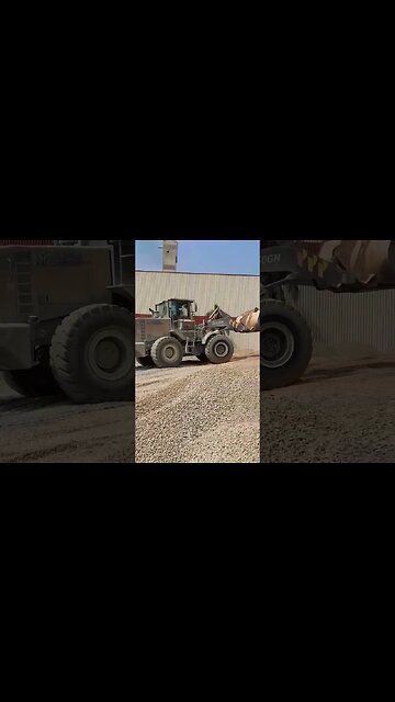 Stone level with Wheel loader #machinery #shortsvideo #amazing #skills #machine #shorts #short