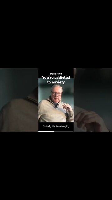 People are addicted to anxiety