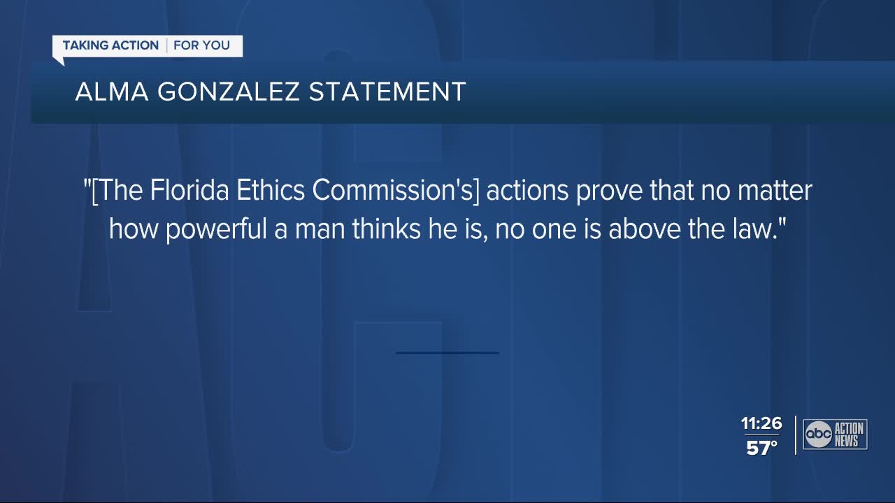 Retired Hillsborough County tax collector agrees to pay $4,000 fine for violating Florida ethics law