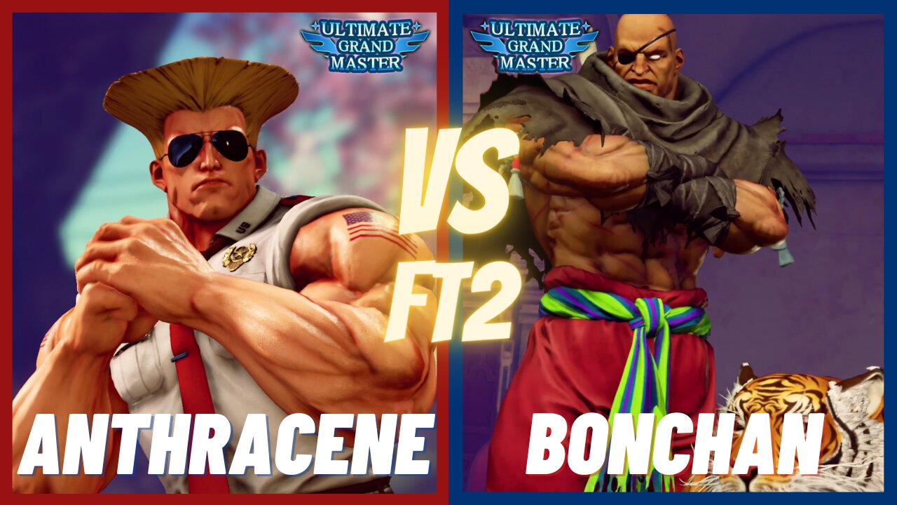 SFV CE 🌟 Anthracene (Guile) vs Bonchan (Sagat) FT2 🌟 SF5