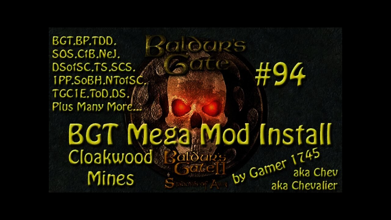 Let's Play Baldur's Gate Trilogy Mega Mod Part 94 - Cloakwood Mines