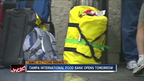 Tampa International food bank opens Monday