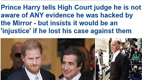 HARRY'S DAY IN COURT