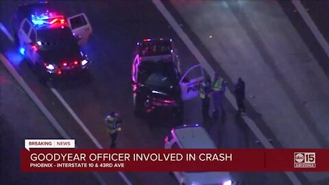 Goodyear officer involved in crash