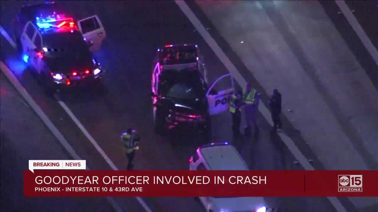 Goodyear officer involved in crash