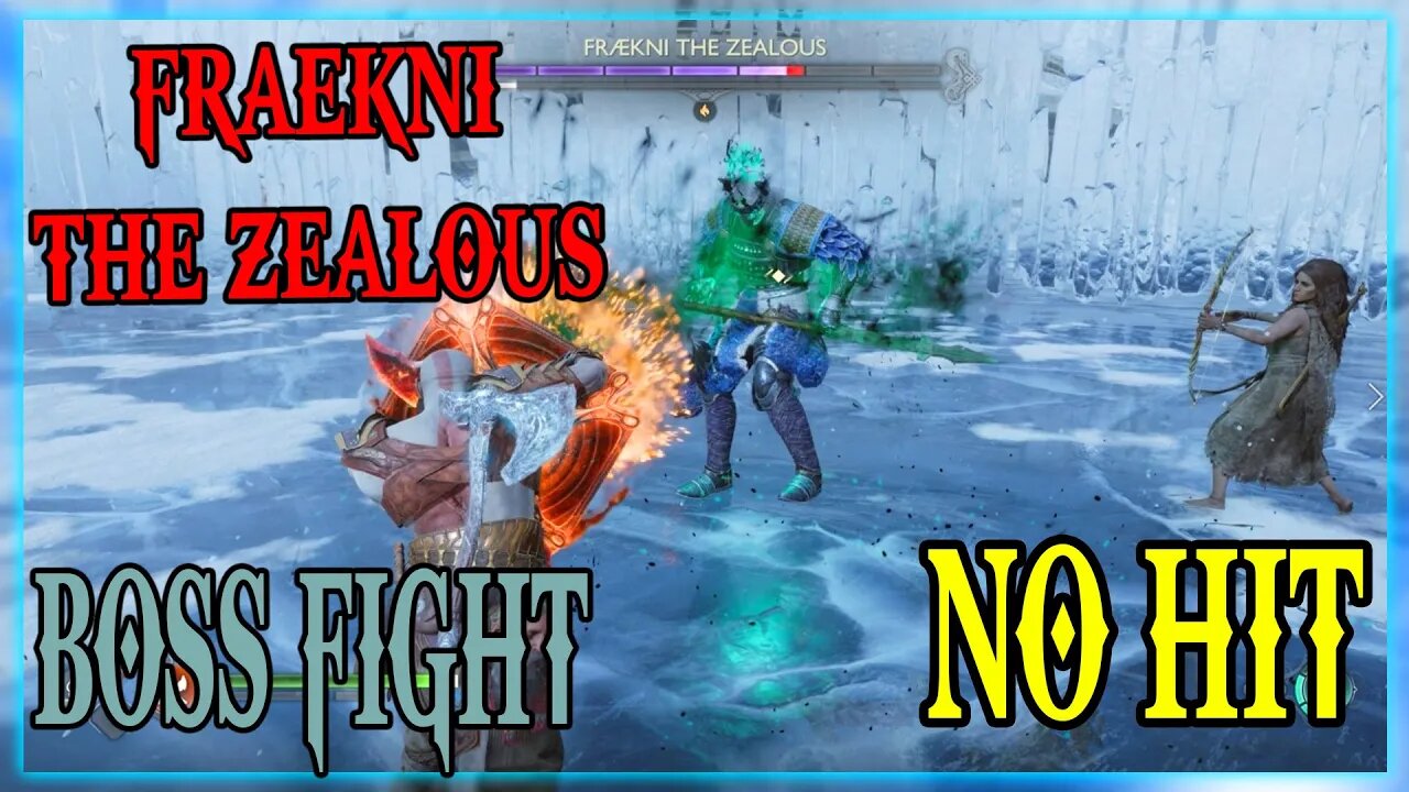 God of War Ragnarok - Fraekni the Zealous - Berserker Gravestone NO HIT Boss Fight | NO RAGE