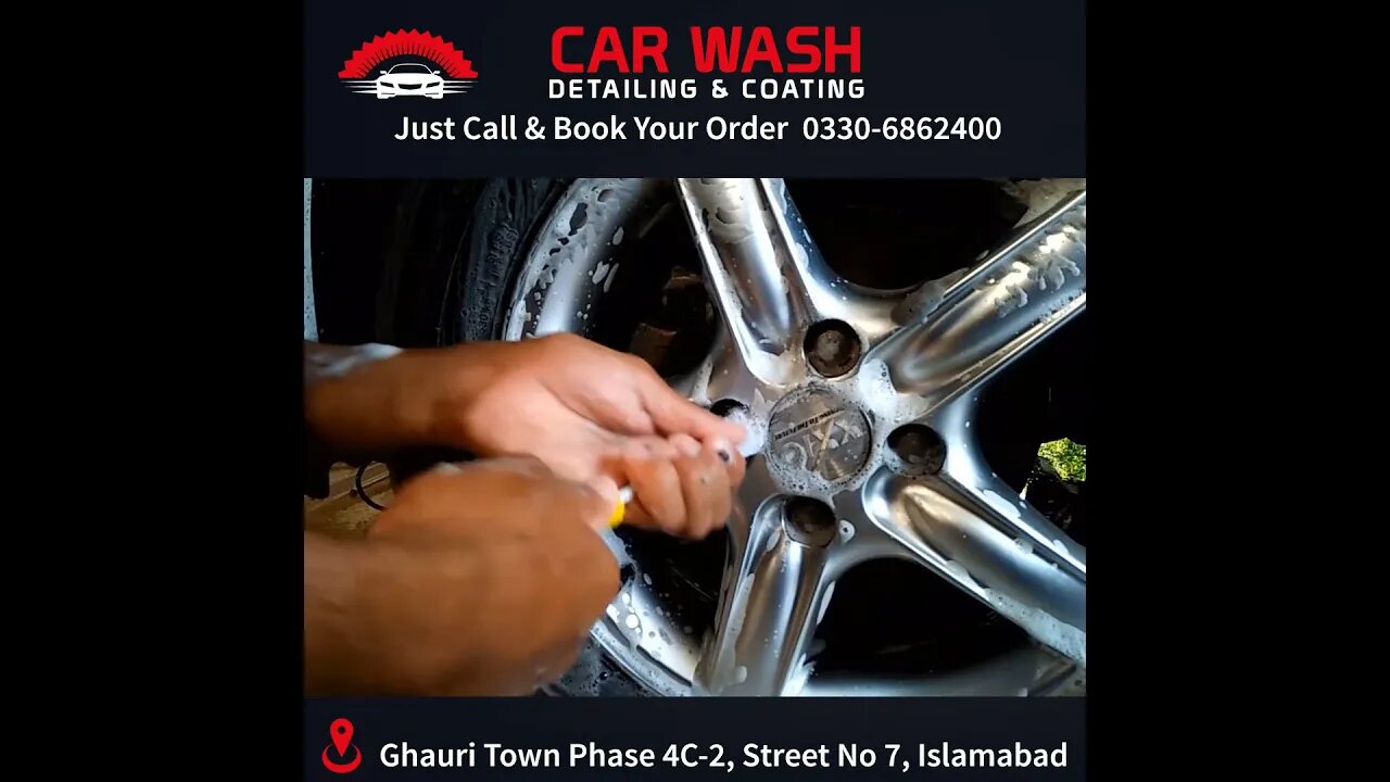 tire wash and polish | car detailing in Islamabad 03306862400