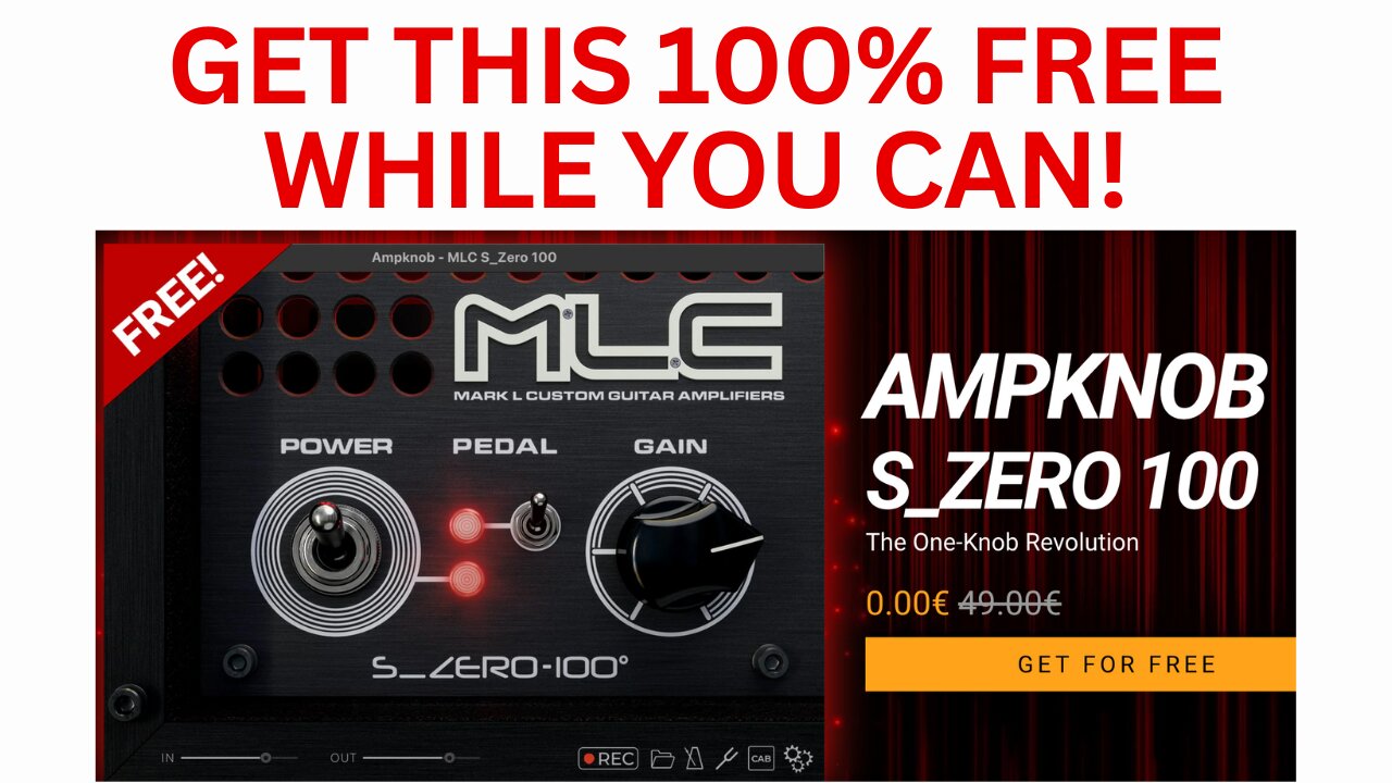 NOW FREE Ampknob S Zero 100 One Knob Bogren Digital The One Knob Revolution LIMITED TIME FREE