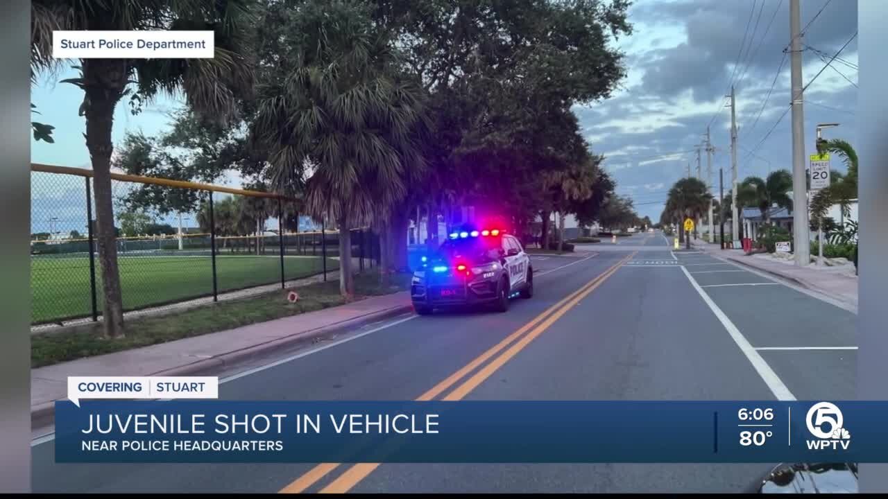 Boy shot in car in Stuart