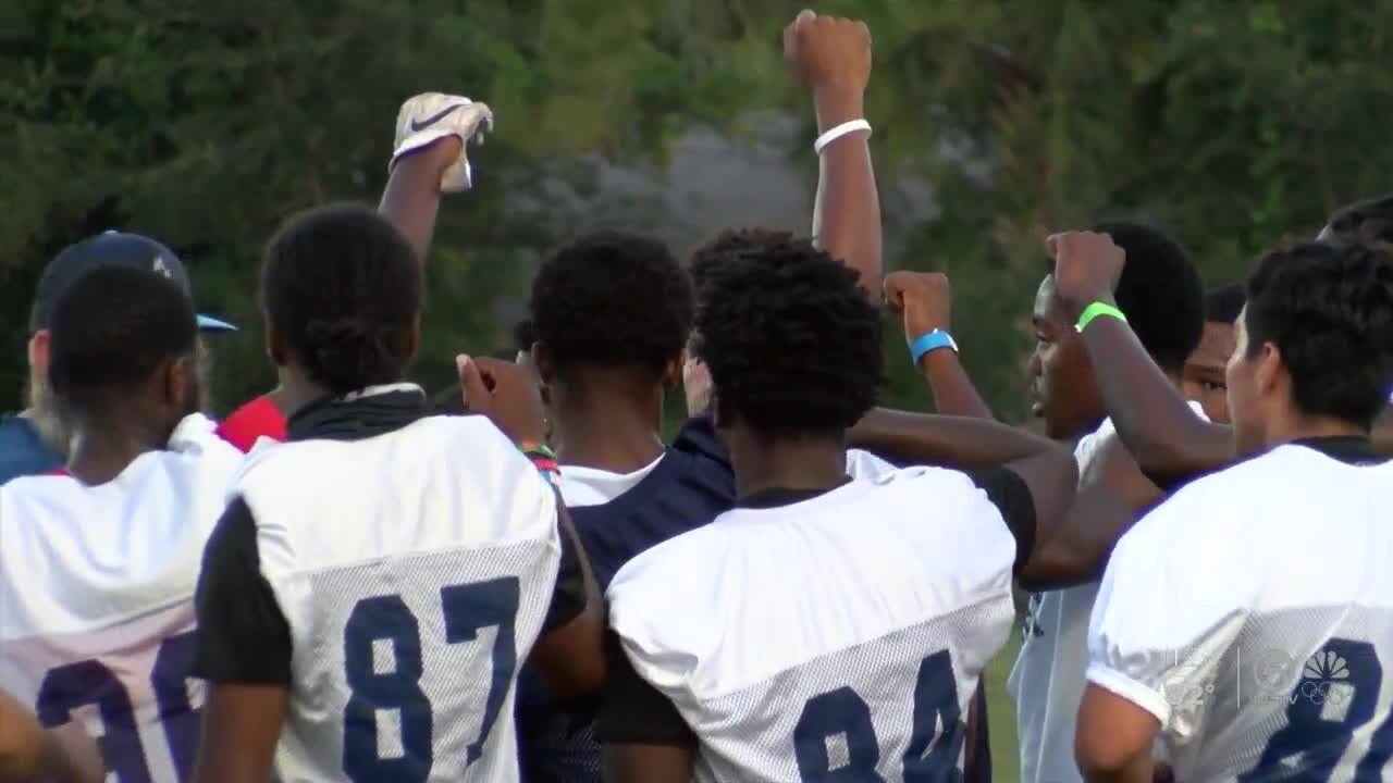 Keiser Football Under the Lights camp