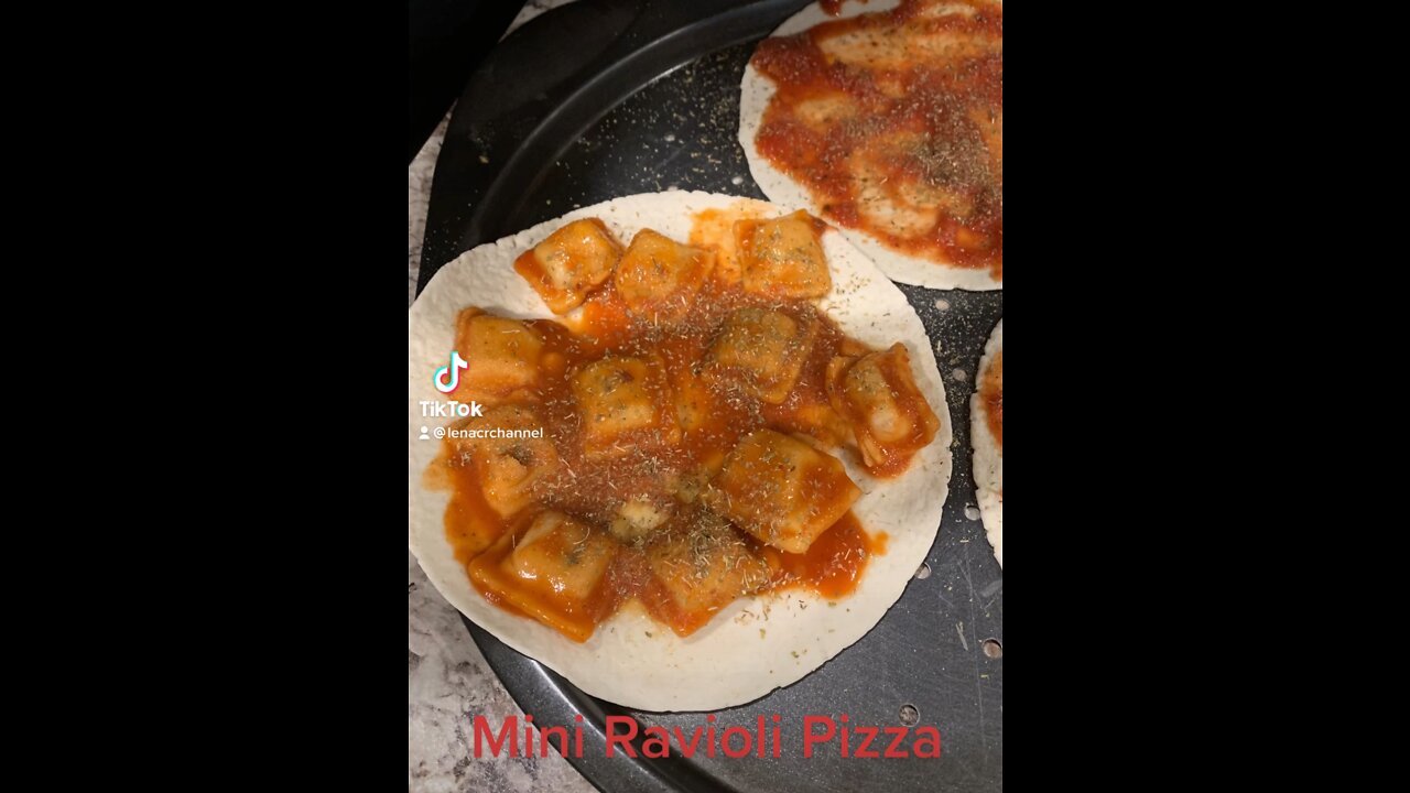 Mini￼ ravioli￼ Pizza