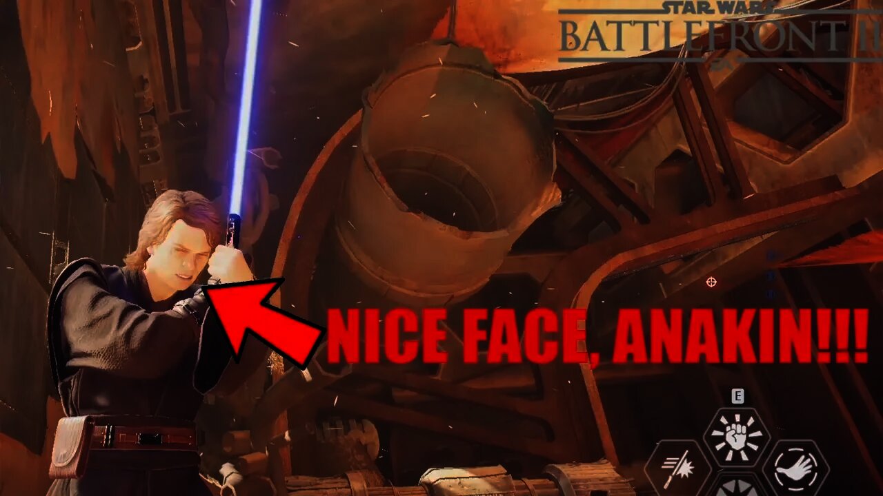 NICE FACE, ANAKIN!!!!: Star Wars Battlefront II Funny Moments #1