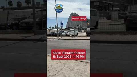 Spain Gibraltar Border 18 Sept 2023