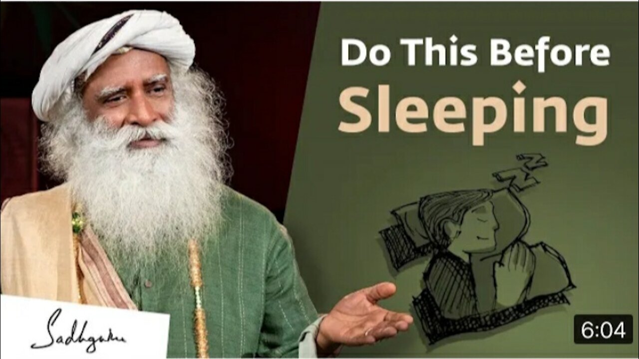 Please do these before sleeping