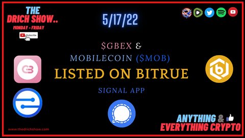 GBEX & MOBILECOIN (MOB) LISTED ON BITRUE - SIGNAL APP