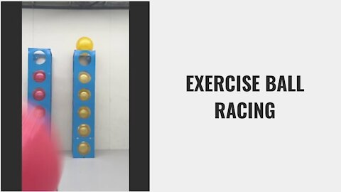 Exercise Ball Racing Is AWESOME 🔴🟡