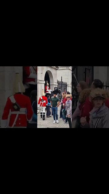 phone distraction #horseguardsparade #thekingsguard