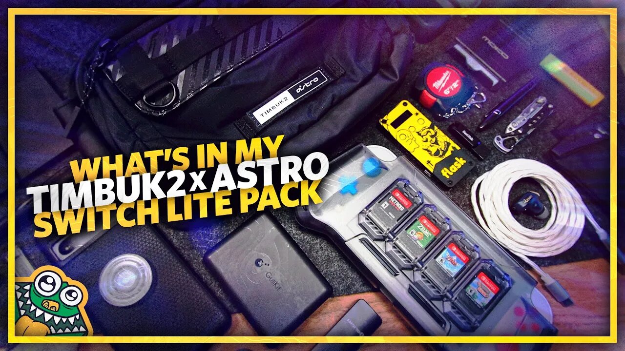 What's in my Bag - Timbuk2 x Astro CS03 Switch Lite Pack + Nintendo Switch Temu Deal! - PACKED