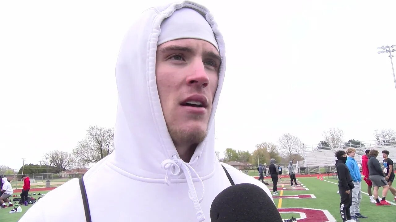 Kansas State Football Recruiting | Mason Ellis speaks after running 4.43 40-yard dash in Salina