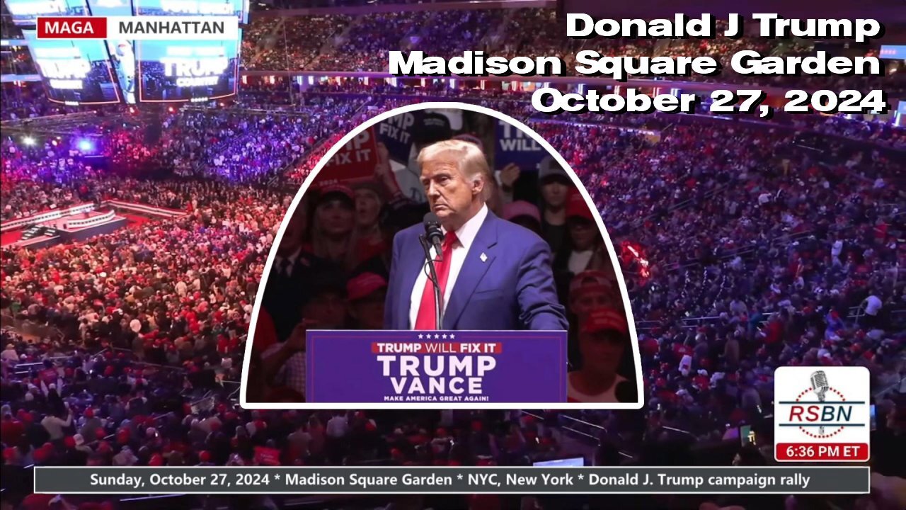 Donald J. Trump speech at Madison Square Garden 🎃 October 27, 2024