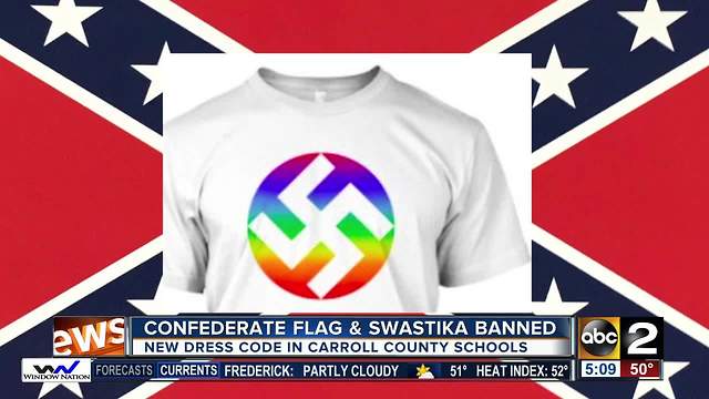 No Confederate flags or swastikas allowed