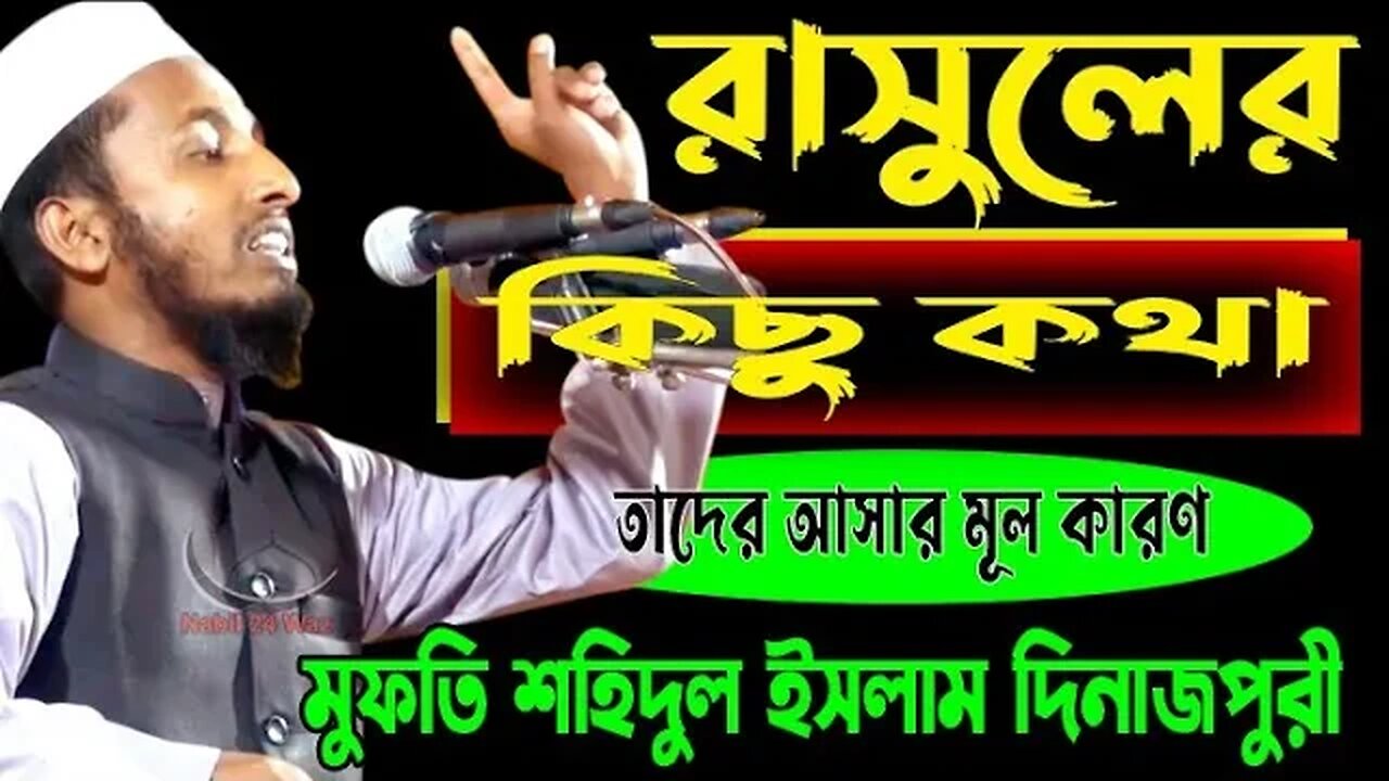 রাসুলের কিছু কথা | Mufti Shohidul Islam Dinajpure | মুফতি শহিদুল ইসলাম দিনাজপুরী | 01762816749